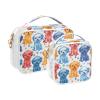 Clear Makeup Bags 2 Pack TSA Approved Toiletry Bag Quart Size Travel Cosmetic Bag Fit Carry-on Toiletries Essential Color Sketch Style Kawaii Style Dog view 2