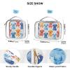 Clear Makeup Bags 2 Pack TSA Approved Toiletry Bag Quart Size Travel Cosmetic Bag Fit Carry-on Toiletries Essential Color Sketch Style Kawaii Style Dog view 4