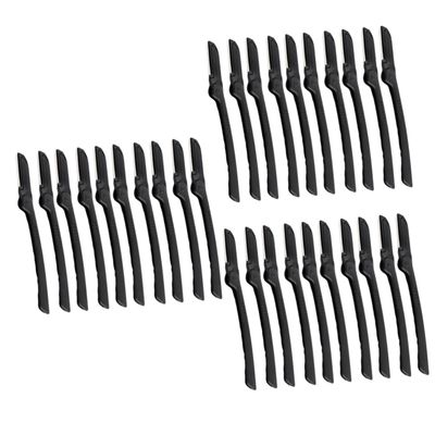 FOMIYES 30 Pcs Portable Eyebrow Trimmer Eyebrow Shaper Makeup Tool Face Shaving Tool Sharper Razors Shavers Remover Tool Folding Facial Hair Trimmer