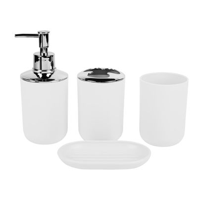 MAKEJ Household Goods Bathroom Kit Toiletries Set Soap Dish Lotion Bottle Toothbrush Holder(D)