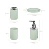 MAKEJ Household Goods Bathroom Kit Toiletries Set Soap Dish Lotion Bottle Toothbrush Holder(D) view 2