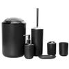 MAKEJ Bathroom Toiletries Six-Piece Bathroom Storage Kit Trash Can Soap Dish Toothbrush Holder(D) view 1