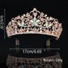 WERTKN Crystal Wedding Crown VintageCrystal Flowers Bridal Tiaras CrownRhinestone Pageant Crowns with Comb Wedding Hair Accessories Bride Headpieces view 4