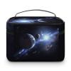 NWTRJ Earth And Moon Travel Makeup Bag Portable Waterproof Cosmetic Bag PU Leather Makeup Brush Holder Toiletry Bag for Women Ladies view 3