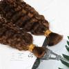 RHEANNA Curly Bulk Human Hair For Braiding Braiding Hair Extensions Highlighted 4/30 Bulk Human Hair For Boho Braids Double Drawn 300g 16inch view 3