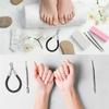 MAKEJ Stainless Steel Cuticle Scissors Nail Cuticle Pusher Cutter Nipper Clipper Dead Skin Remover Manicure Nail Art Tool view 2