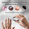 MAKEJ Stainless Steel Cuticle Scissors Nail Cuticle Pusher Cutter Nipper Clipper Dead Skin Remover Manicure Nail Art Tool view 3