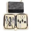 MAKEJ Professional Manicure Set Nail Clippers kit 7 PCS Stainless Steel Grooming Kit Nail Care Tools with Travel Case Kit(Gray) view 1