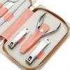 MAKEJ Professional Manicure Set Nail Clippers kit 7 PCS Stainless Steel Grooming Kit Nail Care Tools with Travel Case Kit(Gray) view 4