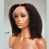 13x6 Curly Short Bob Wig HD Transparent Lace Front Human Hair Wig Natural Color Pre Plucked Glueless Wigs Brazilian Remy Hair Short Bob Human Hair Wig 150% Density with Baby Hair 10inch view 4