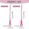2 PCS Toe Cleaning Brush,Silicone Foot Scrubber Exfoliating Brush for Shower Handle Soft Cleaning Bath Brush Feet Cleaner Scrub Foot Care for Seniors,Elderly, Men and Women 15.7"-Pink view 2
