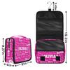 KFNHN Custom Hanging Toiletry Bag for Women Makeup Bag, Cosmetic Bag, Travel Essentials for Women Deep Pink Color view 2
