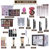 All in One Makeup Kit for Women Full Kit,Travel Makeup Set,Makeup Gift Set for Girls & Teen,Professional Makeup Kit Includes lash Clusters Kit Eyeshadow Lipstick Brow Pencil Eyeliner Brush Set view 2