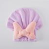 2PCS Super Absorbent Hair Towel Wrap For Wet Hair,2024 New Korean Bow Shower Cap,Microfiber Fast Drying Wet Hair Towel Wrap,Quick-Drying Thickened Wet Hair Towel Wrap For Women (Purple,Adult) view 1