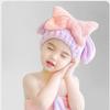 2PCS Super Absorbent Hair Towel Wrap For Wet Hair,2024 New Korean Bow Shower Cap,Microfiber Fast Drying Wet Hair Towel Wrap,Quick-Drying Thickened Wet Hair Towel Wrap For Women (Yellow,Adult+Children) view 2