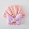 2PCS Super Absorbent Hair Towel Wrap For Wet Hair,2024 New Korean Bow Shower Cap,Microfiber Fast Drying Wet Hair Towel Wrap,Quick-Drying Thickened Wet Hair Towel Wrap For Women (Pink,Adult+Children) view 1