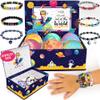 Bath Bombs for Kids with Surprise Inside, Bath Bombs with Surprise Jewelry & Jewelry Box - Organic, Skin Moisturizing, Natural Kids Space Galaxy Bracelets, Birthday Gifts for Boys, Girls view 1