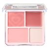 Contour Palette, 2 In 1 Blush Highlight Palette, Blush and Highlighter Makeup, Non-greasy, Lasting Sparkling, Sculpt the Face Makeup (#02 Energetic Peach, 9g) view 1