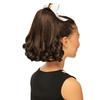 Cheerleader Curly Hairpiece Champ 14" for Girls (Auburn) view 2