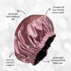 100% Mulberry Silk Sleep Cap for Women, Silk Turban, Double Layer Silk Night Bonnet for Sleeping Curly Hair (Pink) view 3