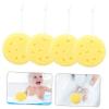 WOONEKY 4pcs Exfoliating Body Sponge Shower Loofah for Men and Women Soft Bath Scrubber Deep Cleansing Shower Essential Absorbs Soap for Rich for Boy Girl view 2