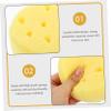 WOONEKY 4pcs Exfoliating Body Sponge Shower Loofah for Men and Women Soft Bath Scrubber Deep Cleansing Shower Essential Absorbs Soap for Rich for Boy Girl view 3