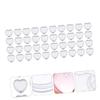 150 Pcs Eye Shadow Storage Box Empty Creams Container Cosmetics Jars Cream Container Jars Heart Creams Pots Plastic Dispenser Jars Makeup Cream Container Cosmetic Case Creams Jars/1009 view 2