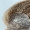 6x6cm Straight Top Hairpiece Pu Hand Tied Human Hair Topper Light Brown Woman for Hair Loss (Light Brown) view 4