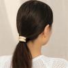 Papasgix Metal Hair Cuffs, Geometric Elastic Hair Ties for Thick Hair - Gold Ponytail Cuff Elastic Hair Ties (4pcs) Women's Accessories view 3