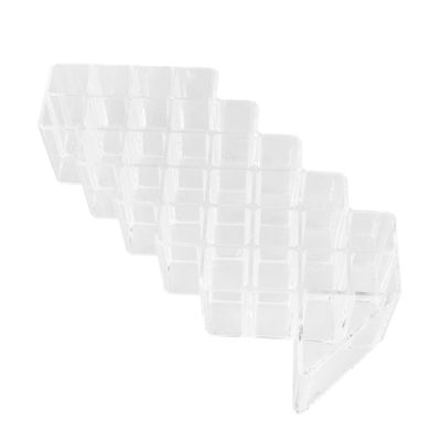 BRIGHTFUFU Desktop Lipstick Organizer Lipstick Holder Sections Acrylic Makeup Display Holder
