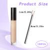 100 Pack Disposable Eyeliner Brushs, Fine Point Applicator Makeup Eyeliner Wands Eyelash Applicator Cosmetic Eye Wands Makeup Brushes Tools(Black) view 2
