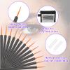100 Pack Disposable Eyeliner Brushs, Fine Point Applicator Makeup Eyeliner Wands Eyelash Applicator Cosmetic Eye Wands Makeup Brushes Tools(Black) view 3