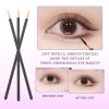 100 Pack Disposable Eyeliner Brushs, Fine Point Applicator Makeup Eyeliner Wands Eyelash Applicator Cosmetic Eye Wands Makeup Brushes Tools(Black) view 4