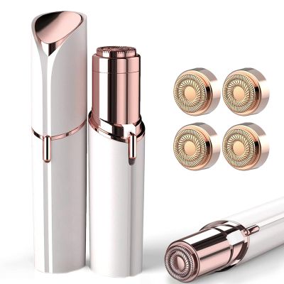 Facial Hair Removal for Women with 4-pc Replacement Heads White Color