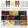 YGDZ Bobby Pins Set, Hair Pins, Hair Clips Kit, 2Inch Bobby Pins Brown Hair, Black, Blonde Hair, U Shaped Hair Pins for Buns, French Pins, Snap Hair Clips, Hair Barrettes, Hair Accessories for Women view 1