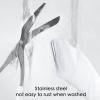 Eyebrow Trimmer Scissor, 2024 Upgraded Stainless Steel Eyebrow Scissors for Women or Men With CombNon-Slip Eyebrow Cutter Hair RemovalPortable Eyebrow Scissors (White scissors, spatula) view 3