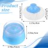 Baby Body Cosmetic Powder Puff and Container Face Body Powder Dispenser Dusting Loose Powder Case Large Fluffy Powder Puff for Travel Home Baby Kid Adult Bath(Blue) view 2