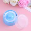 Baby Body Cosmetic Powder Puff and Container Face Body Powder Dispenser Dusting Loose Powder Case Large Fluffy Powder Puff for Travel Home Baby Kid Adult Bath(Blue) view 3