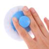 Baby Body Cosmetic Powder Puff and Container Face Body Powder Dispenser Dusting Loose Powder Case Large Fluffy Powder Puff for Travel Home Baby Kid Adult Bath(Blue) view 4