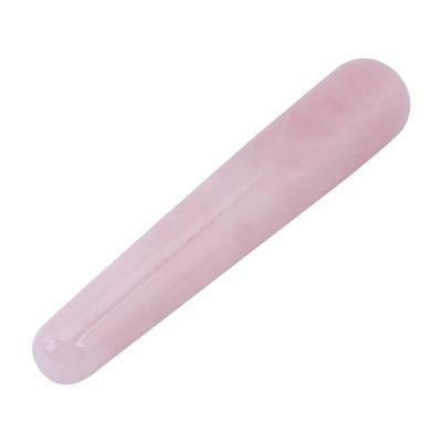 1pc Massage Wand Stone, Crystal Massage Stone, Face Massage Tool for Face Caring Pink White 100mm