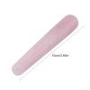 1pc Massage Wand Stone, Crystal Massage Stone, Face Massage Tool for Face Caring Pink White 100mm view 3