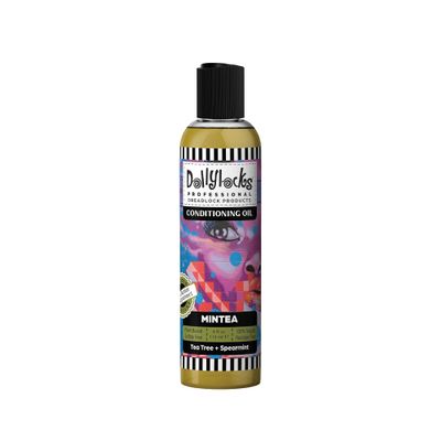 Dollylocks Conditioning Hair + Scalp Oil | Plant-Based, Vegan, Residue-Free | Moisturizing Relief Soothing Calming | Locs, Dreadlocks, Braids, Extensions | Tea Tree Spearmint | 4oz