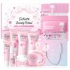MrCuvaryas Sakura Skincare Set For Teen Girls & Women, 32PCS Face Care Kit With Cherry Blossom Essence, Serum, Cleanser, Lip Mask, Mud Mask & More view 1