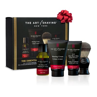 The Art of Shaving Sandalwood 4-in-1 Trial Kit Pre-Shave Oil, Shaving Cream, Shaving Brush & After-Shave Balm Protects Against Irritation and Razor Burn Hydrates and Nourishes Dry Skin