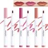 Lip Stain Makeup Pen-Hydrating Lip Tint Stain Lip Liner Tattoo Pencil,Matte Color Look,Longlasting Waterproof Lipstain Lipgloss,Precise Chisel Tip Smooth,Christmas Makeup Gift for Women-02+04+05 view 1