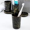 MAKEJ Small Fresh Ceramic Brushing Cup Set Household Couple Mouthwash Cup Combination Brushing Cup view 3