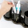 MAKEJ Small Fresh Ceramic Brushing Cup Set Household Couple Mouthwash Cup Combination Brushing Cup view 4