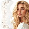Glitter Freckles Face Tattoo, Glitter Freckles for Face, 10pcs Gold Sparkle Freckles, Face Glitter Makeup Patches view 1