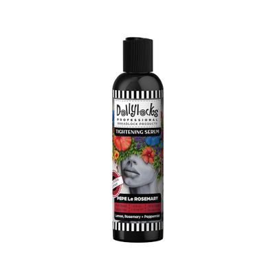 Dollylocks Texture Serum | No Flake Frizz-free Styling | Plant-Based Residue-Free Vegan | Locs, Curls, Braids, Dreadlocks | Rosemary Peppermint Lemon | 4oz