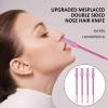 2 In 1 Manual Nose Hair Trimmer Ear Pickers For Women Man Nostril Hair Remover Tool Rotating Nasal Hair Cutter view 2